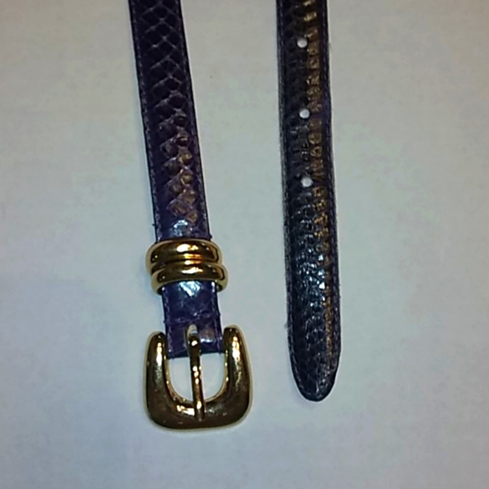 Laura Gayle genuine snake belt.